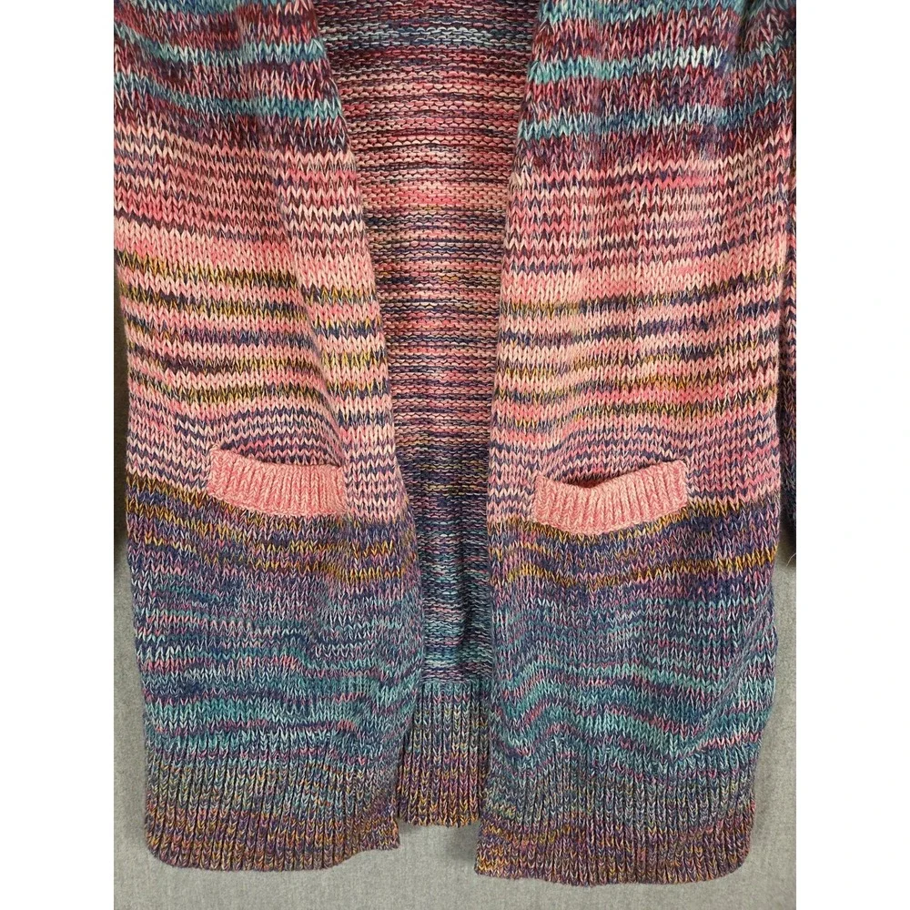 Gap Kids Open Cardigan Sweater Marble Ombre Girls S 6-7 Primrose Boho Hippie Y2K